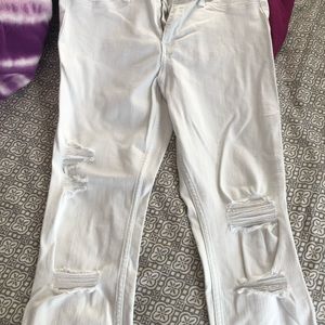 Hollister distressed skinny jeans